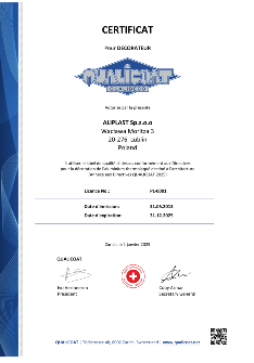 QUALICOAT QUALIDECO FR TANÚSÍTVÁNY