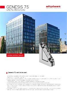 Genesis 75 ventilation sash