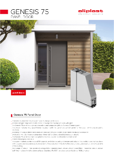 Genesis 75 Panel Door_EN